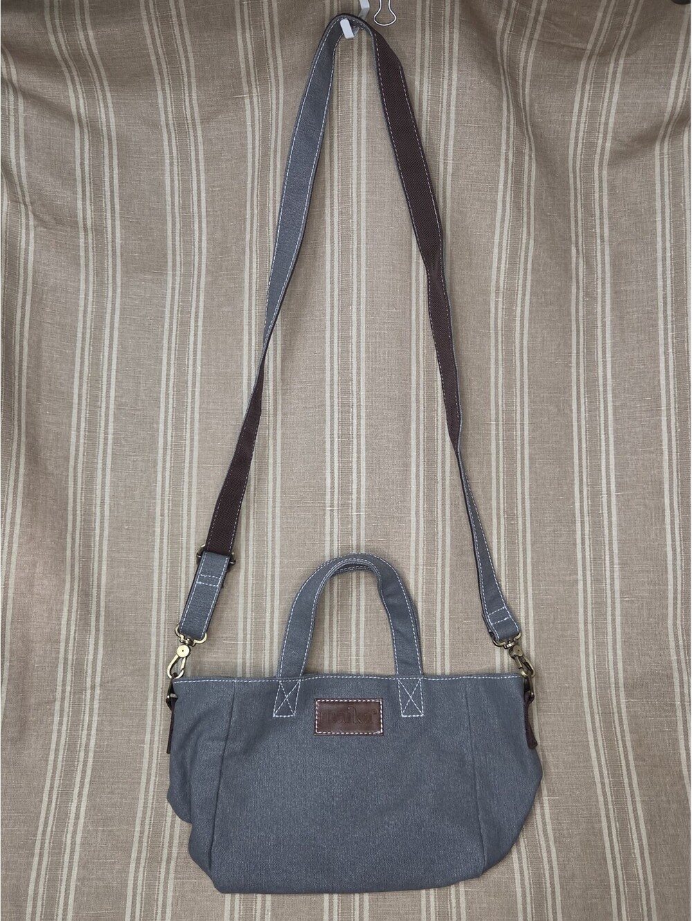 Maika Mini Tote Waxed Grey NWOT Excellent Condition Ships Fast